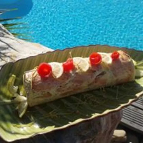 Bûche saumon brocolis