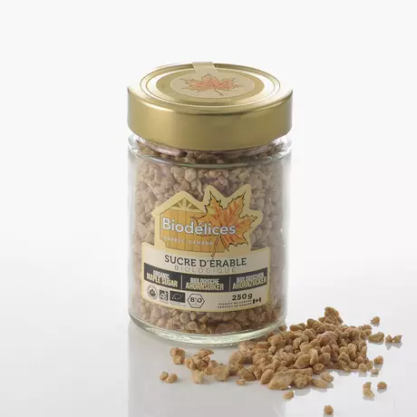 Sucre d'érable bio en pépites