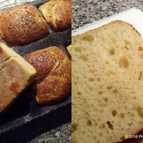 Pâte à pain Parmentier au pavot bleu