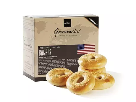 Préparation pour pain "bagels", 3 sachets de 100 g