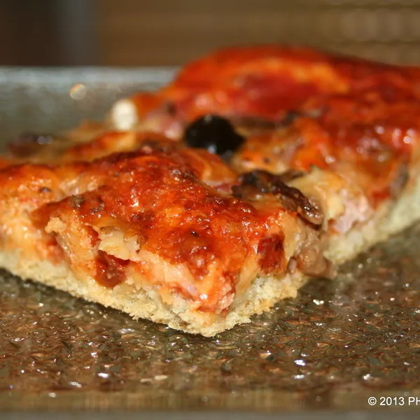 Pizza à pâte liquide