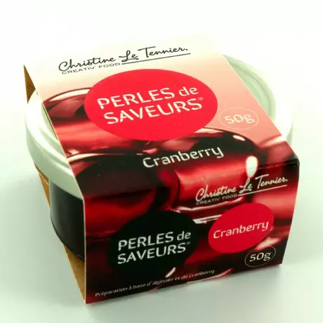 Perles de saveurs Cranberry, 40 ml