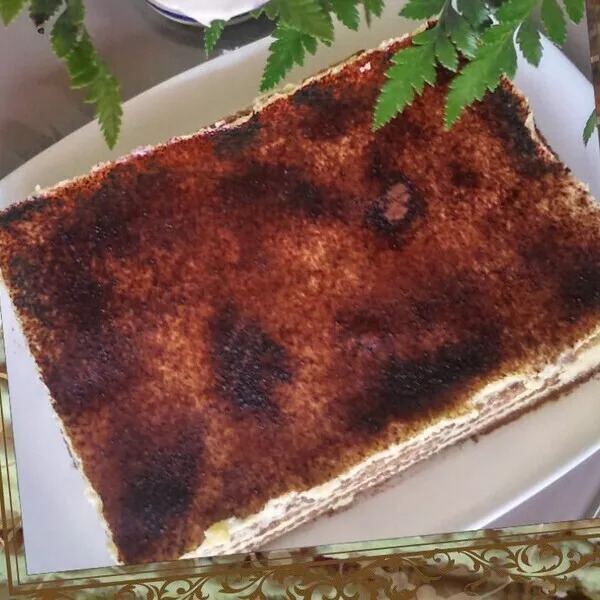 Gâteau thé brun (sans cuisson)