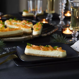 Cheesecakes au fromage frais et saumon