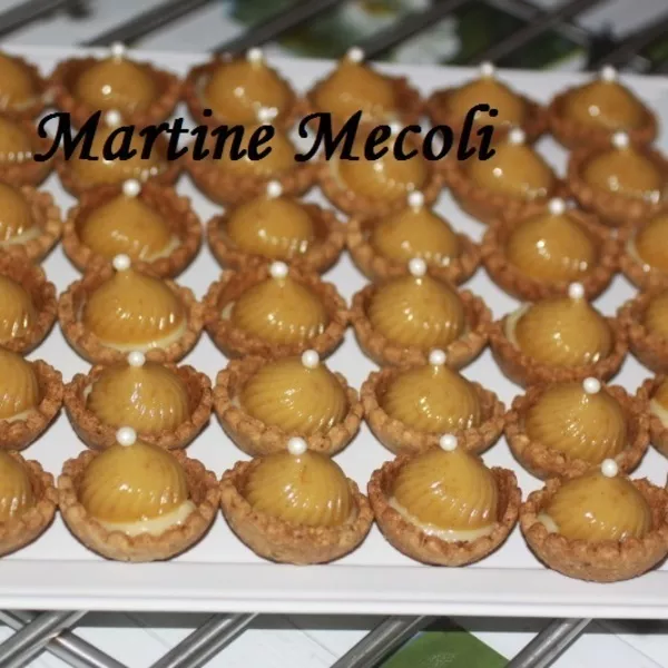 Tourbillons de mirabelles de Lorraine sur fond de pâte sablée à la noisette