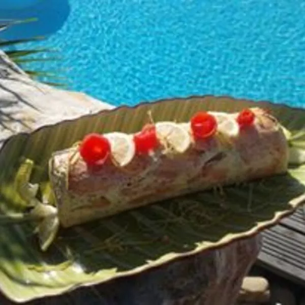 Bûche saumon brocolis
