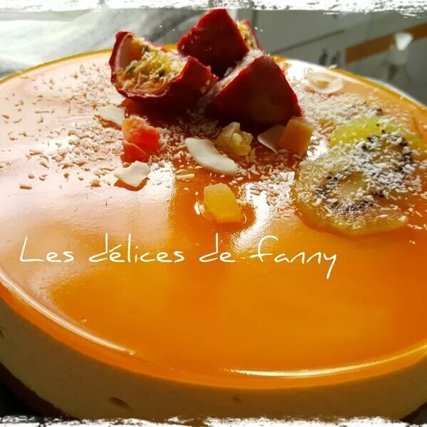 ENTREMET FRUITS DE LA PASSION ET MANGUE
