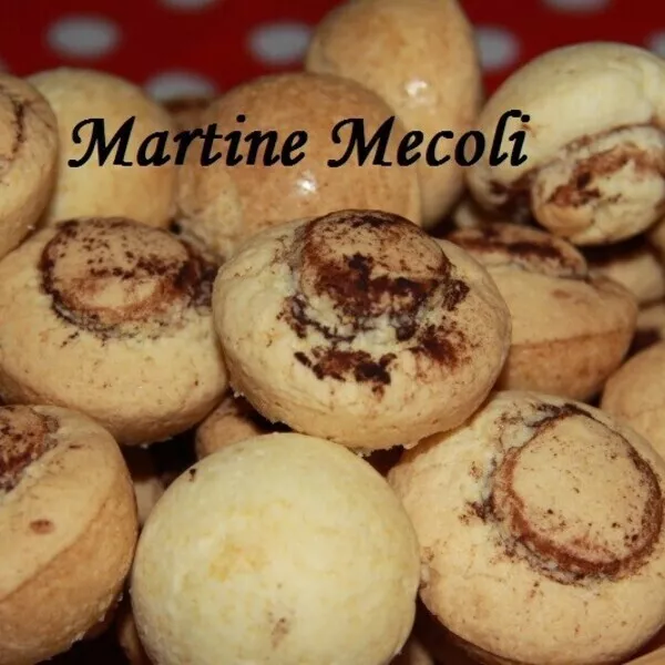 Biscuits champignons trompe-l'oeil sans cook'in
