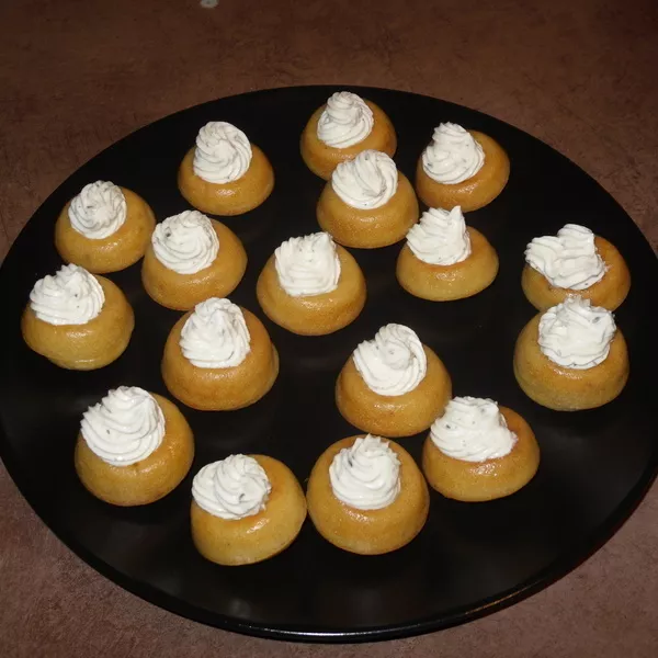 Mini savarins crème de Boursin (empreintes petits dômes savarins)