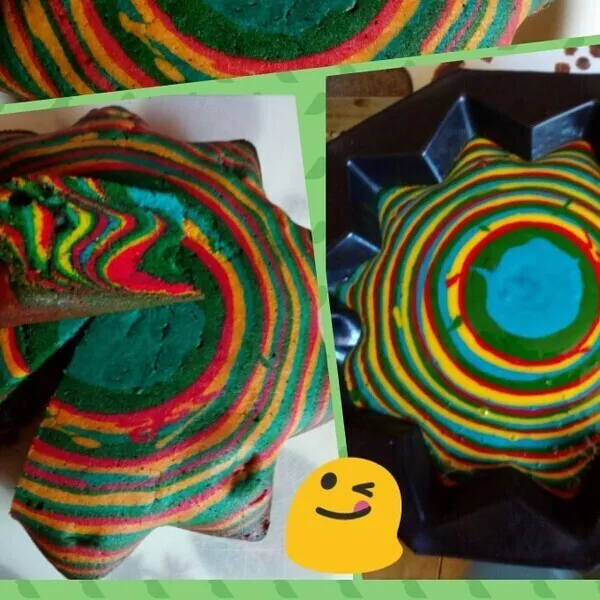 gâteau arc en ciel