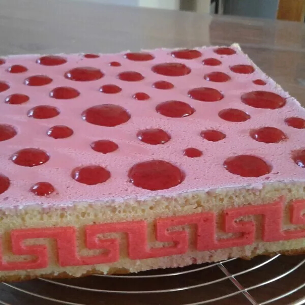 Bavarois à la framboise