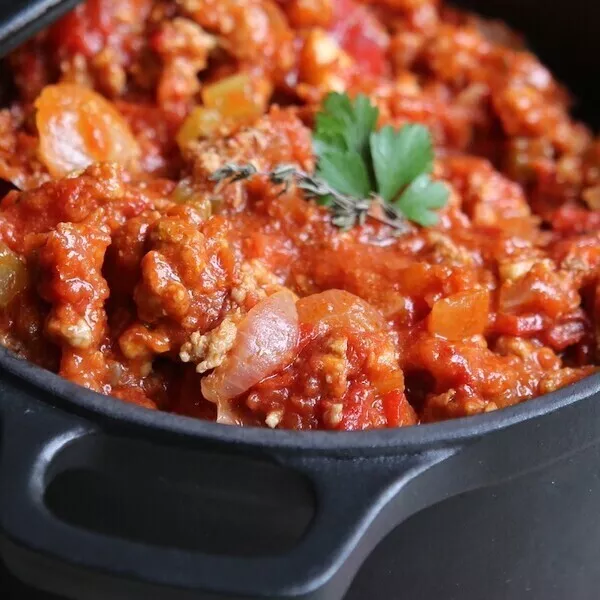 Sauce bolognaise - peu de tomates 
