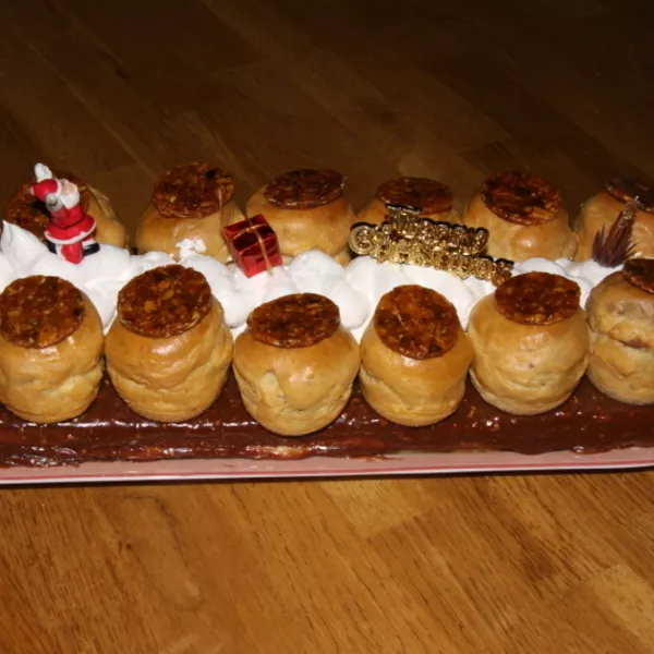 Bûche revisitée façon choux