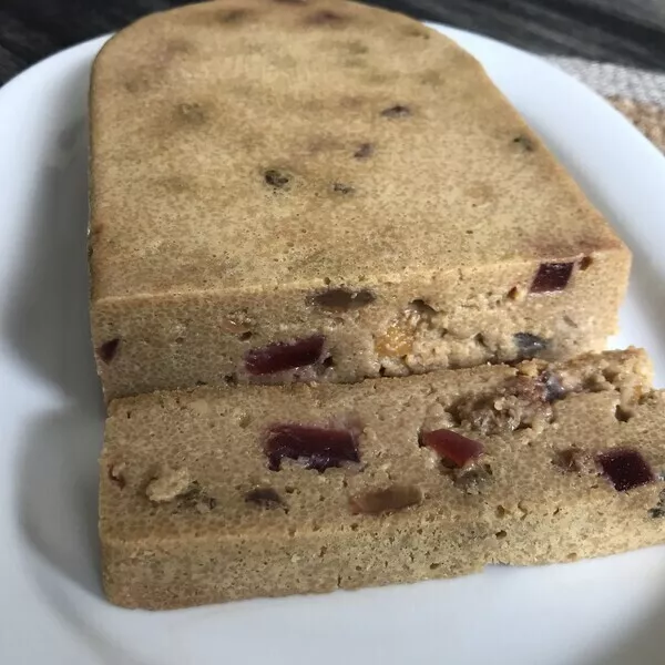 Gâteau de semoule en ellipse