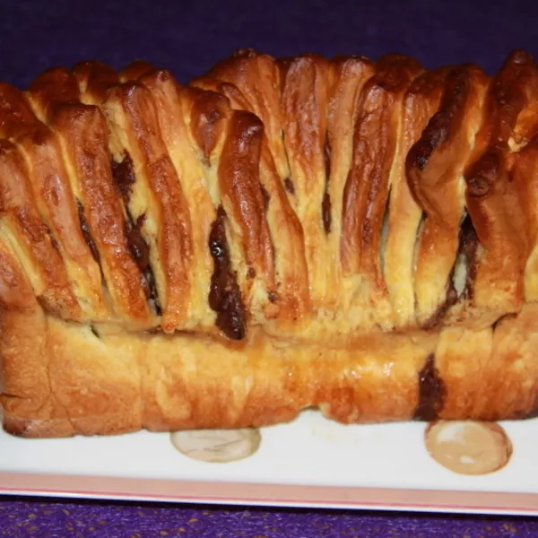 Brioche à effeuiller aux éclats de chocolat
