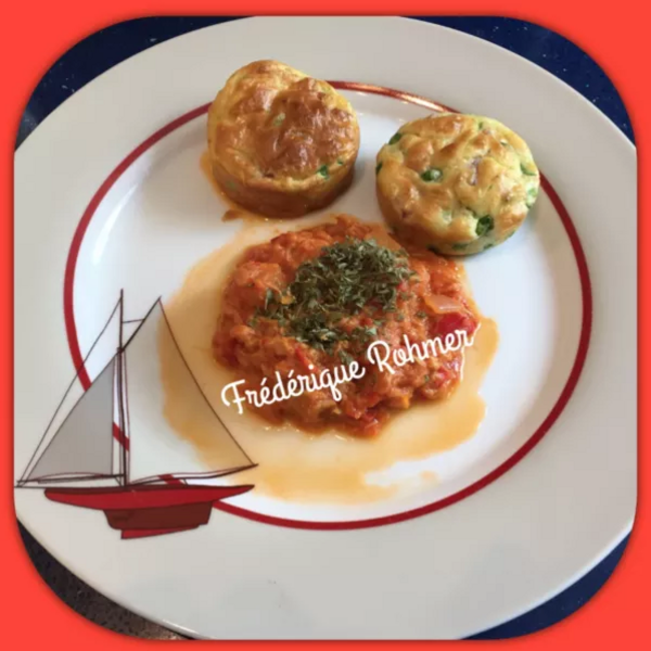 Fleurs aux petits pois d'après une recette Weight watcher. Sur la photo avec Thon Express ma recette sur le club.