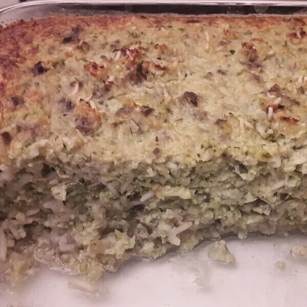 GRATIN DE RIZ AUX LÉGUMES (COURGETTE/AUBERGINE)