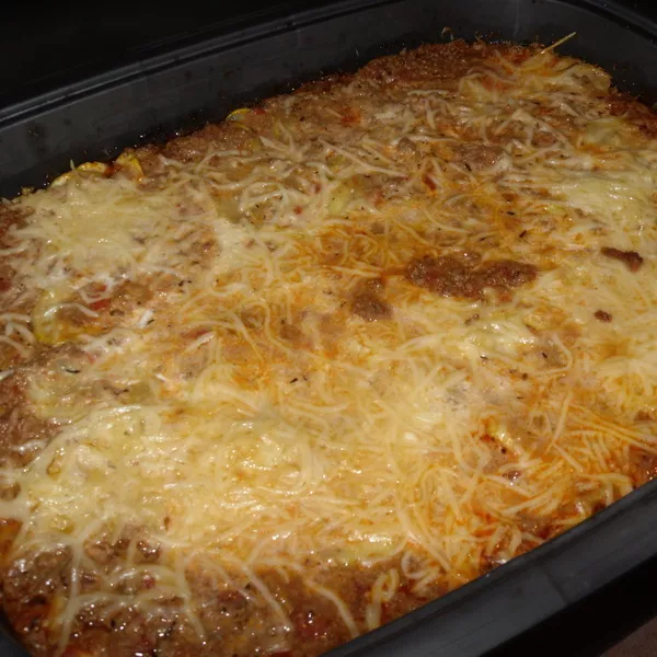 Gratin de courgettes bolognaises light