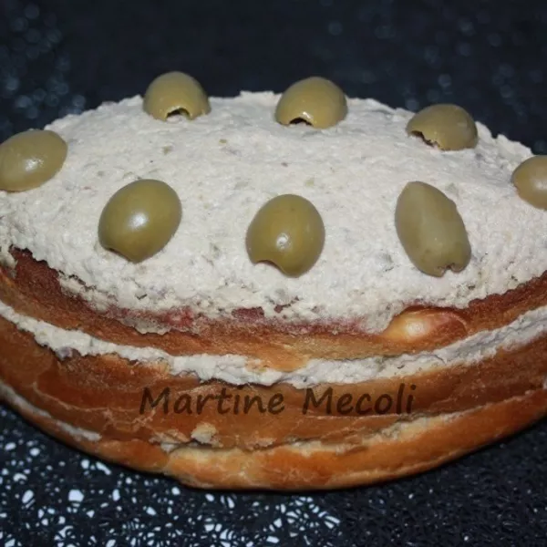 Pains de mie express garnis aux rillettes de thon sans cook'in